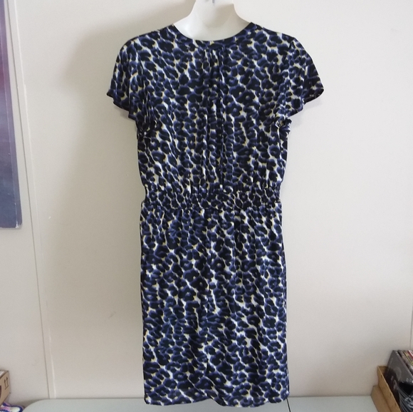 ☆☆SOLD☆☆ Massini Plus Size Blue Animal Print Dress - Picture 2 of 6